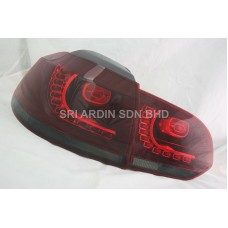 Volkswagen Golf 6 09-12 Red Smoke LED Tail Lamp
